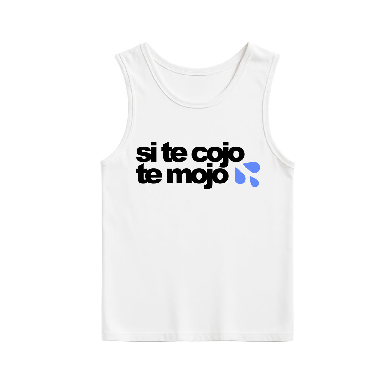 Si te cojo te mojo tank top