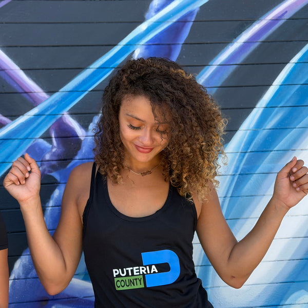 Puteria county racerback tank top