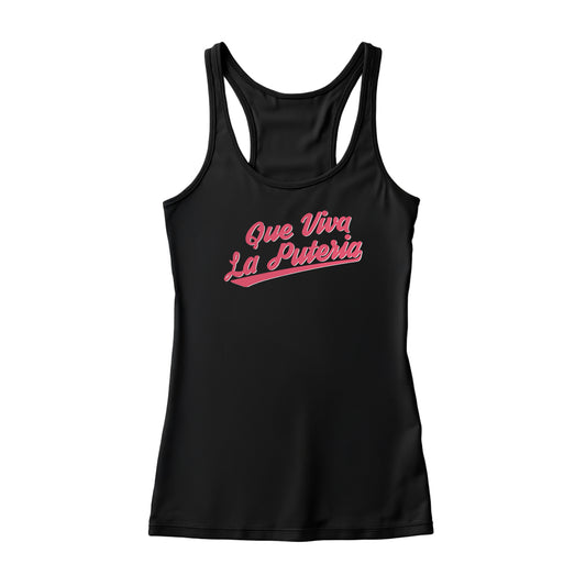 Que viva la Puteria racerback tank top