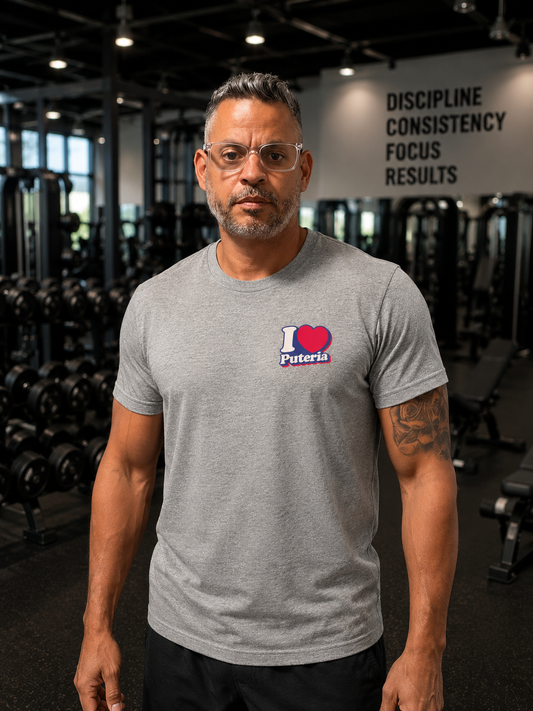 I ❤️ Puteria - Men's T-Shirt (Gray)