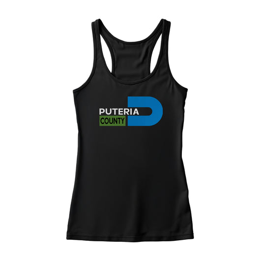 Puteria county racerback tank top