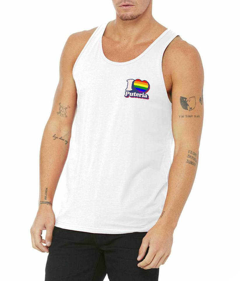 I ❤️ Puteria Pride logo tank top