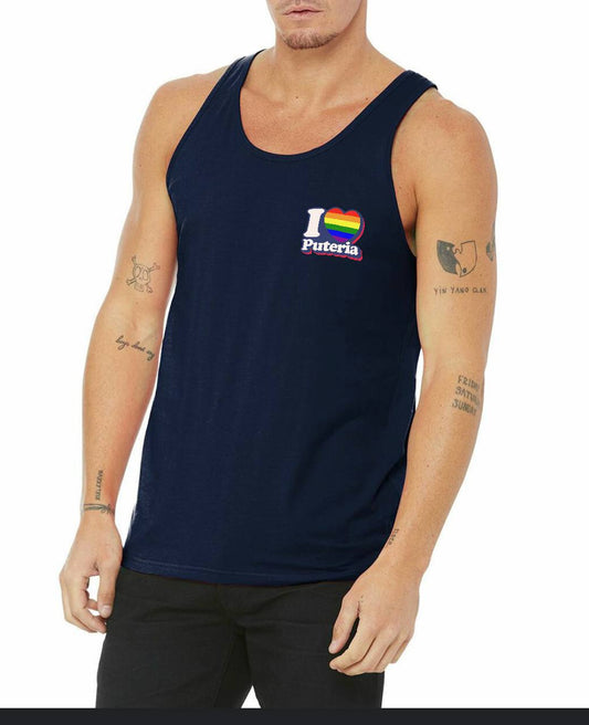 I ❤️ Puteria Pride logo tank top