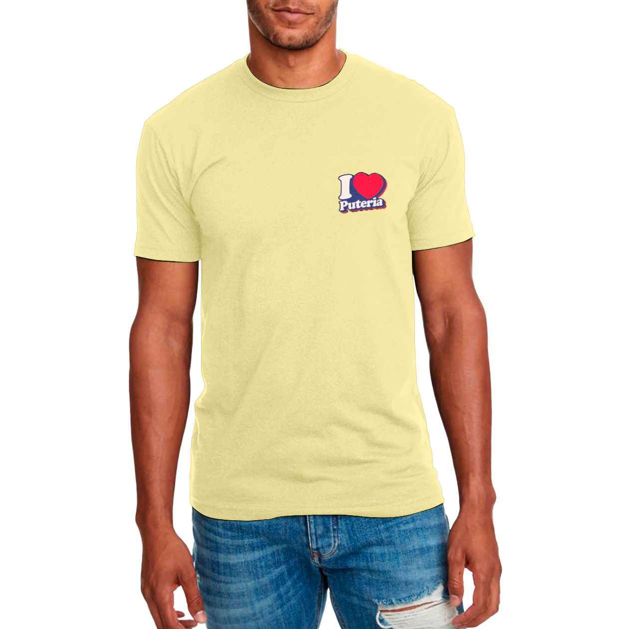 I ❤️ Puteria - Men's T-Shirt (Yellow)