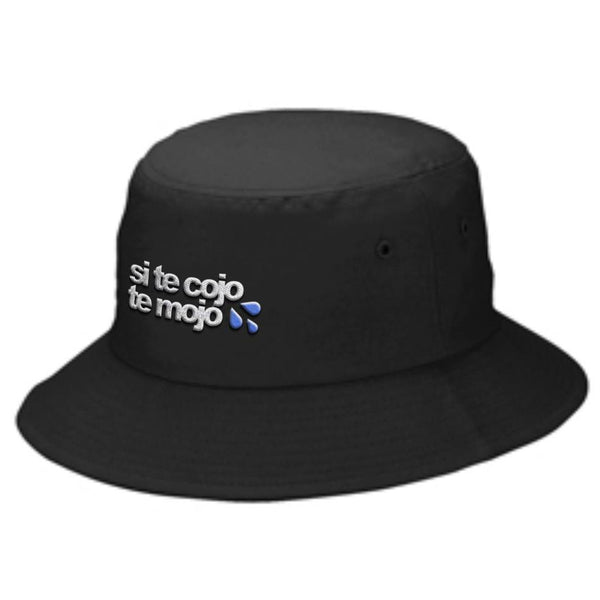Si te cojo te mojo - Bucket Hat (Black)